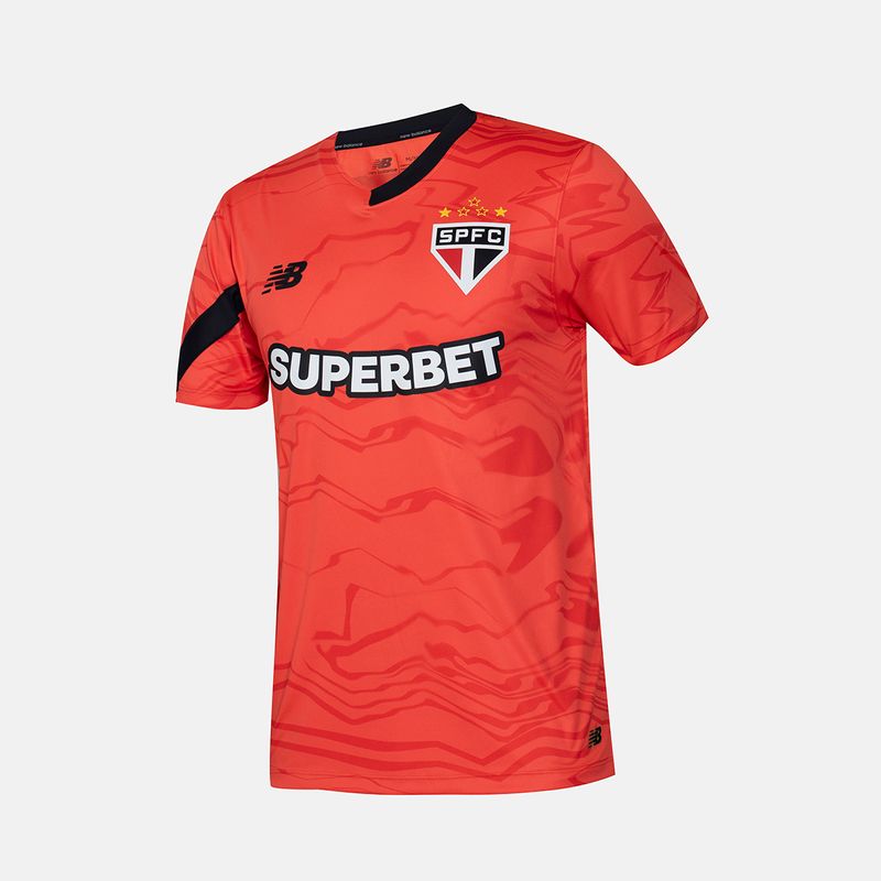 Camisa Mc Goleiro Spfc 2024 Masculina Laranja